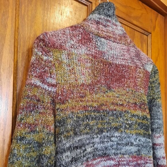 Kensie Sweater Coat Long Striped - Picture 9 of 14